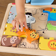 Fisher-Price Juguete para Bebés Rompecabezas Zoológico de Madera