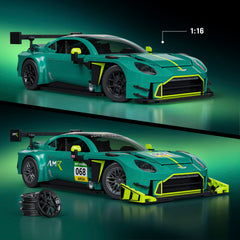 Mattel Brick Shop Hot Wheels-Coffret de Construction Aston Martin Vantage Gt3