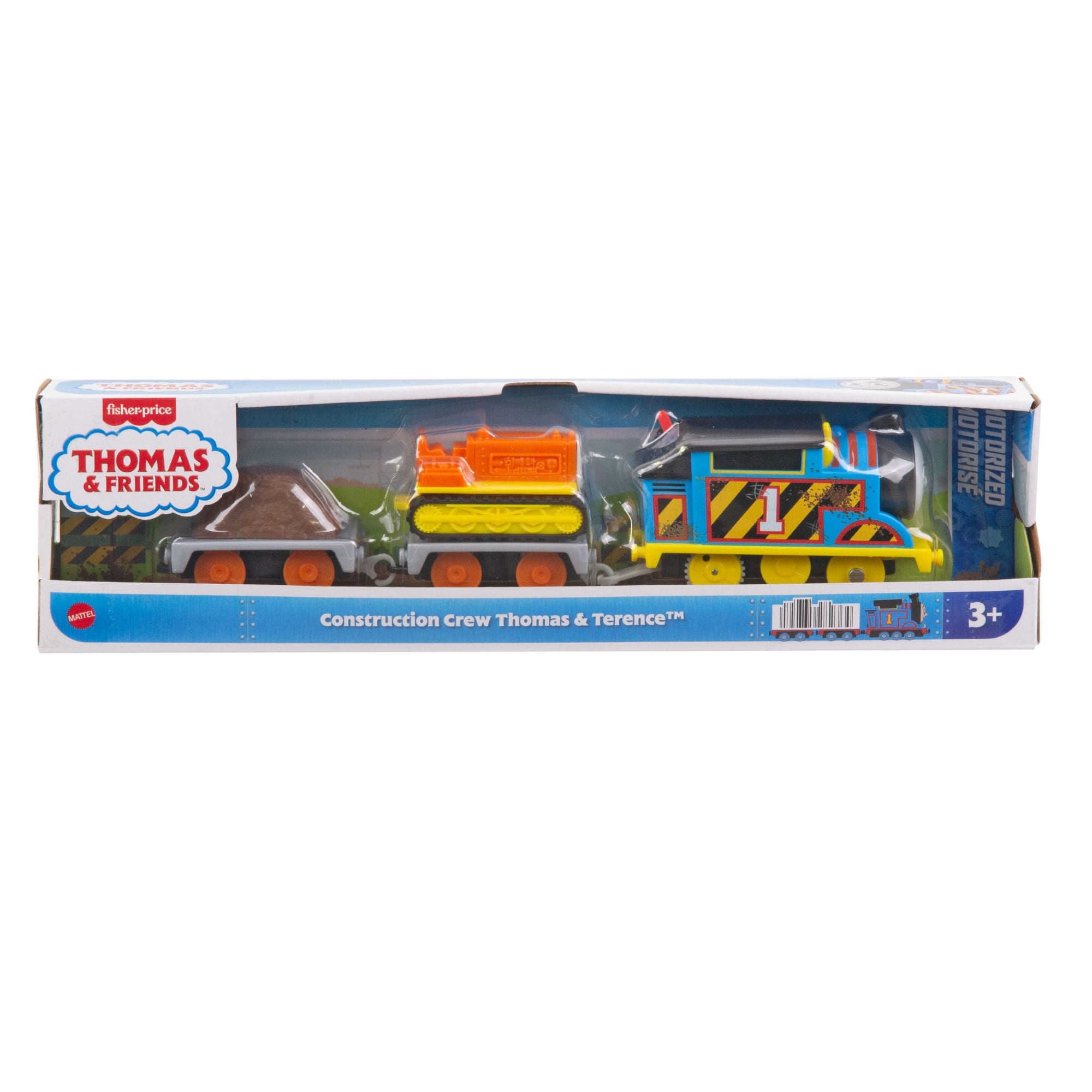 Thomas & Friends Construction Crew Thomas & Terence The Tractor Motorized Toy Train For Kids
