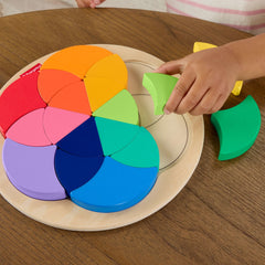 Casse-Tête en Bois de La Roue des Couleurs de Fisher-Price